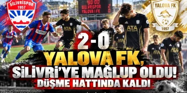 YALOVA FK, SİLİVRİSPOR’A 2-0 MAĞLUP OLDU! DÜŞME HATTINDA KALDI 10 YALOVA FK, SİLİVRİSPOR’A 2-0 MAĞLUP OLDU! DÜŞME HATTINDA KALDI