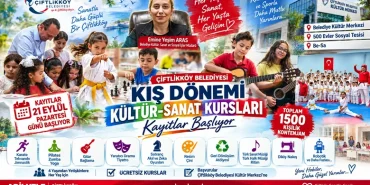 Çiftlikköy Belediyesi’nin Ücretsiz Kış Kurslarına Kayıtlar Başlıyor