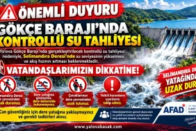 Gökçe Barajı’nda Kontrollü Su Tahliyesi: Yalova’da Selimandıra Deresi İçin Kritik Uyarı 10 Gökçe Barajı’nda Kontrollü Su Tahliyesi: Yalova’da Selimandıra Deresi İçin Kritik Uyarı