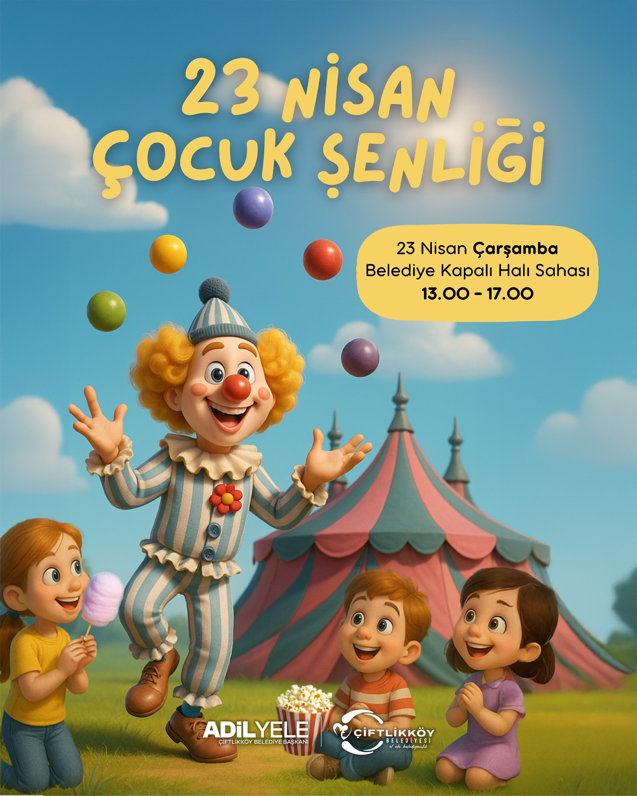 Çiftlikköy’de 23 Nisan Coşkusu: Çocuklar Şenlikte Eğlenceye Doyacak 4 Çiftlikköy’de 23 Nisan Coşkusu: Çocuklar Şenlikte Eğlenceye Doyacak