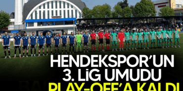 Hendekspor’un 3. Lig Umudu Play-Offlara Kaldı: Çevik Kuvvet Tesislere Geldi 3 Hendekspor’un 3. Lig Umudu Play-Offlara Kaldı: Çevik Kuvvet Tesislere Geldi