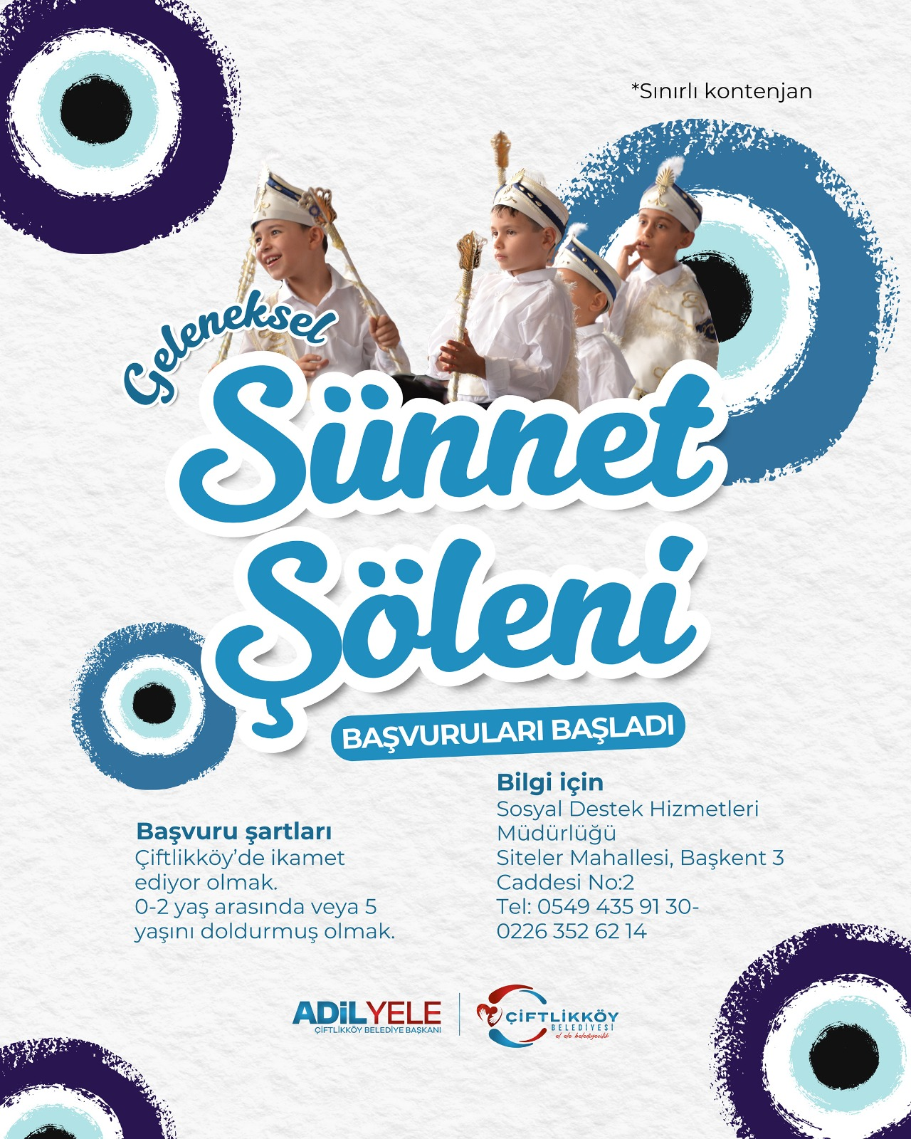 Çiftlikköy’de Toplu Sünnet Şöleni İçin Kayıtlar Başladı 5 Çiftlikköy’de Toplu Sünnet Şöleni İçin Kayıtlar Başladı