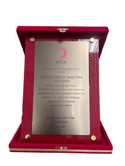 Yalova EAH'ye Türk Kızılayı’ndan Bronz Madalya Ödülü 5 Yalova EAH'ye Türk Kızılayı’ndan Bronz Madalya Ödülü