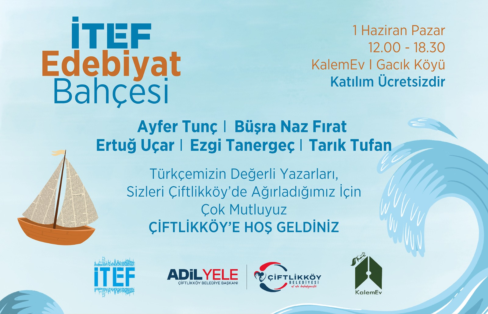 Çiftlikköy Gacık Köyü, İTEF Edebiyat Bahçesi’nde Ünlü Yazarları Ağırlayacak 5 Çiftlikköy Gacık Köyü, İTEF Edebiyat Bahçesi’nde Ünlü Yazarları Ağırlayacak