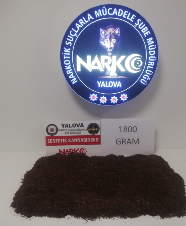 Yalova’da Uyuşturucu Operasyonu: 1 Kilo 800 Gram Sentetik Kannabinoid Ele Geçirildi