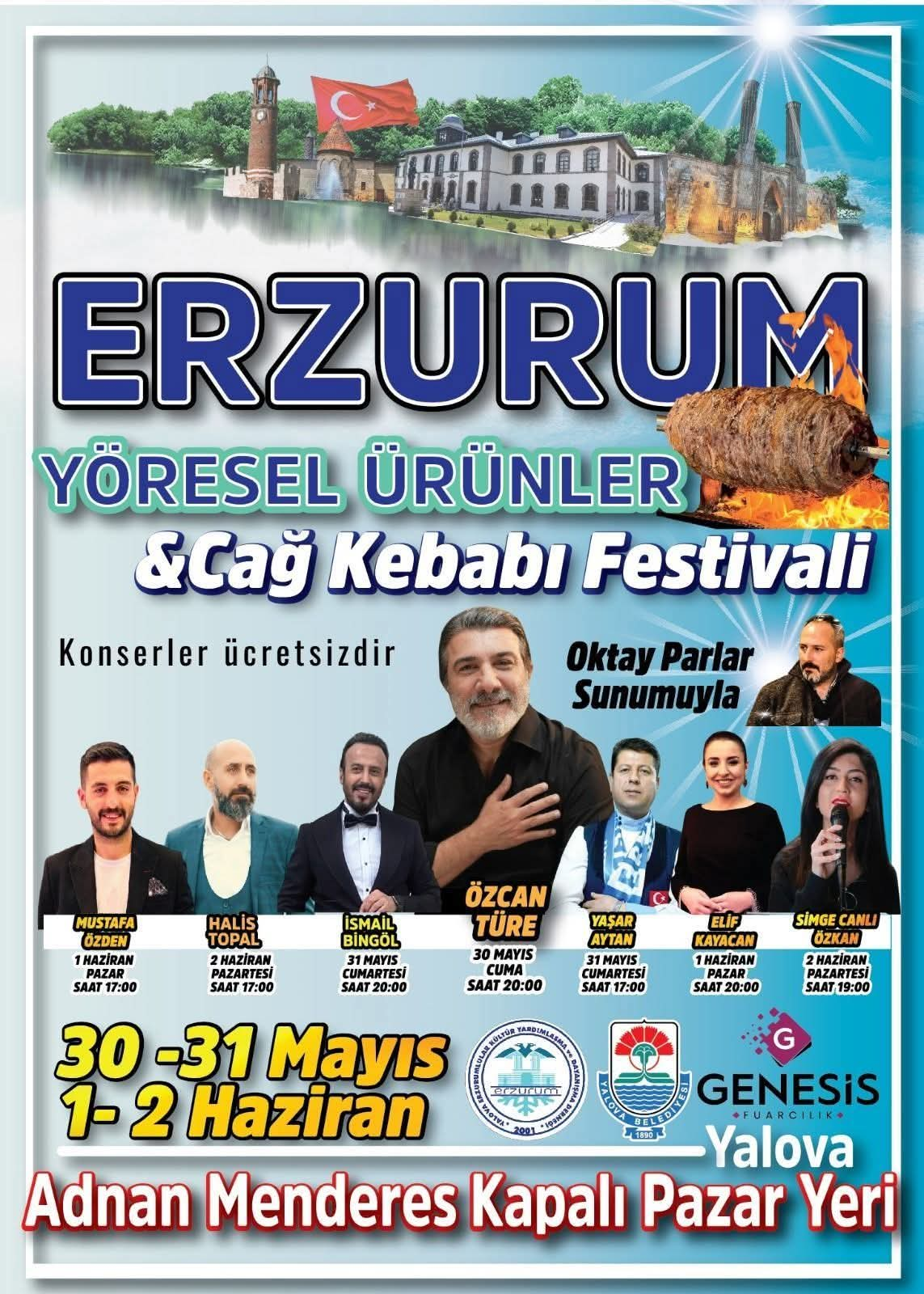 Yalova’da Erzurum Rüzgarı Esti: Erzurum Tanıtım Günleri Başladı