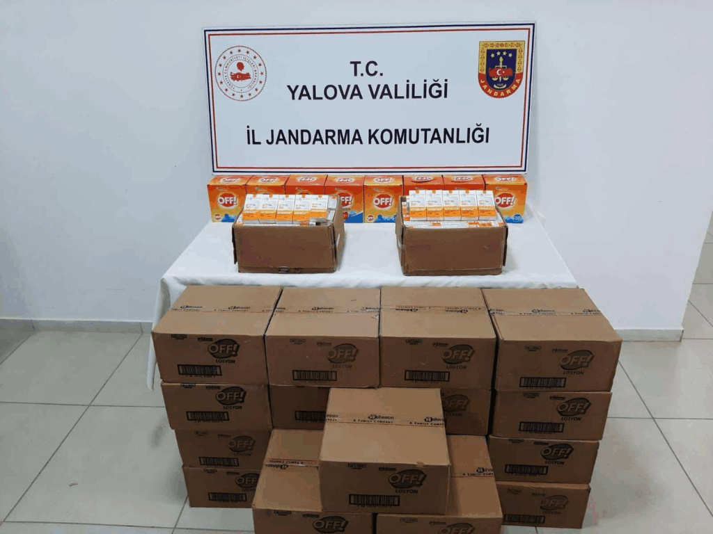 Yalova’da Sahte Güneş Kremi ve Sinek Kovucu Losyon Operasyonu: 284.500 TL Değerinde Kaçak Ürün Ele Geçirildi