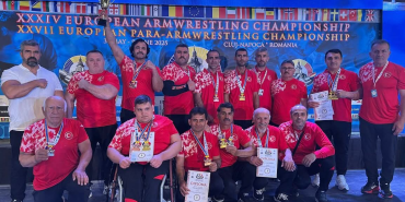 AVRUPA BİLEK GÜREŞİ ŞAMPİYONASI’NDA MASTER ERKEKLER TAKIMIMIZDAN BÜYÜK BAŞARI 45 AVRUPA BİLEK GÜREŞİ ŞAMPİYONASI’NDA MASTER ERKEKLER TAKIMIMIZDAN BÜYÜK BAŞARI
