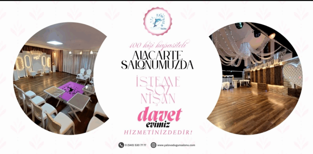 YALOVA’DA 100 KİŞİ KAPASİTELİ “ALACERTE DAVET EVİ” HİZMETE GİRDİ