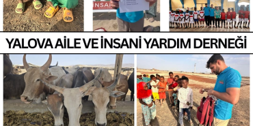 YALOVA AİLE VE İNSANİ YARDIM DERNEĞİ’NDEN GAZZE VE AFRİKA’YA KURBAN VE YARDIM ELİ