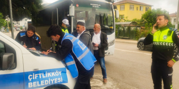 Çiftlikköy'de İşyeri Servis Araçlarına Sıkı Denetim