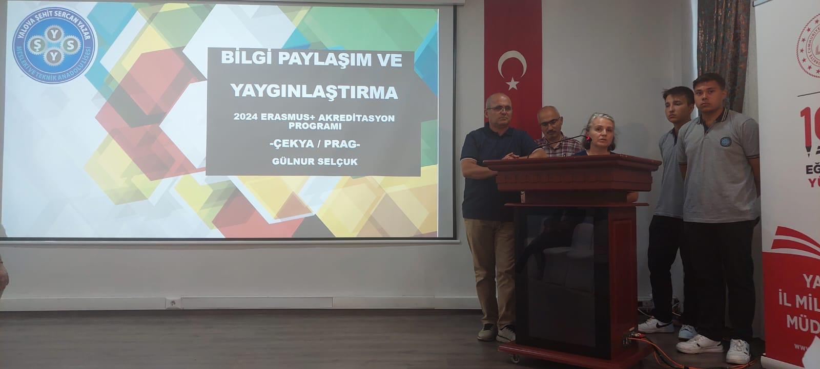YALOVA’DA ERASMUS+ BİLGİ PAYLAŞIM VE YAYGINLAŞTIRMA PROGRAMI DÜZENLENDİ