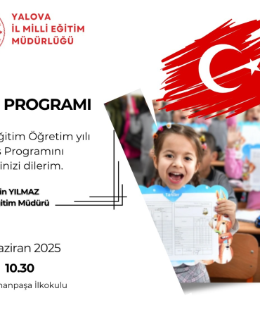 Yalova’da 2024-2025 Eğitim Öğretim Yılı Kapanış Töreni Gerçekleştirilecek