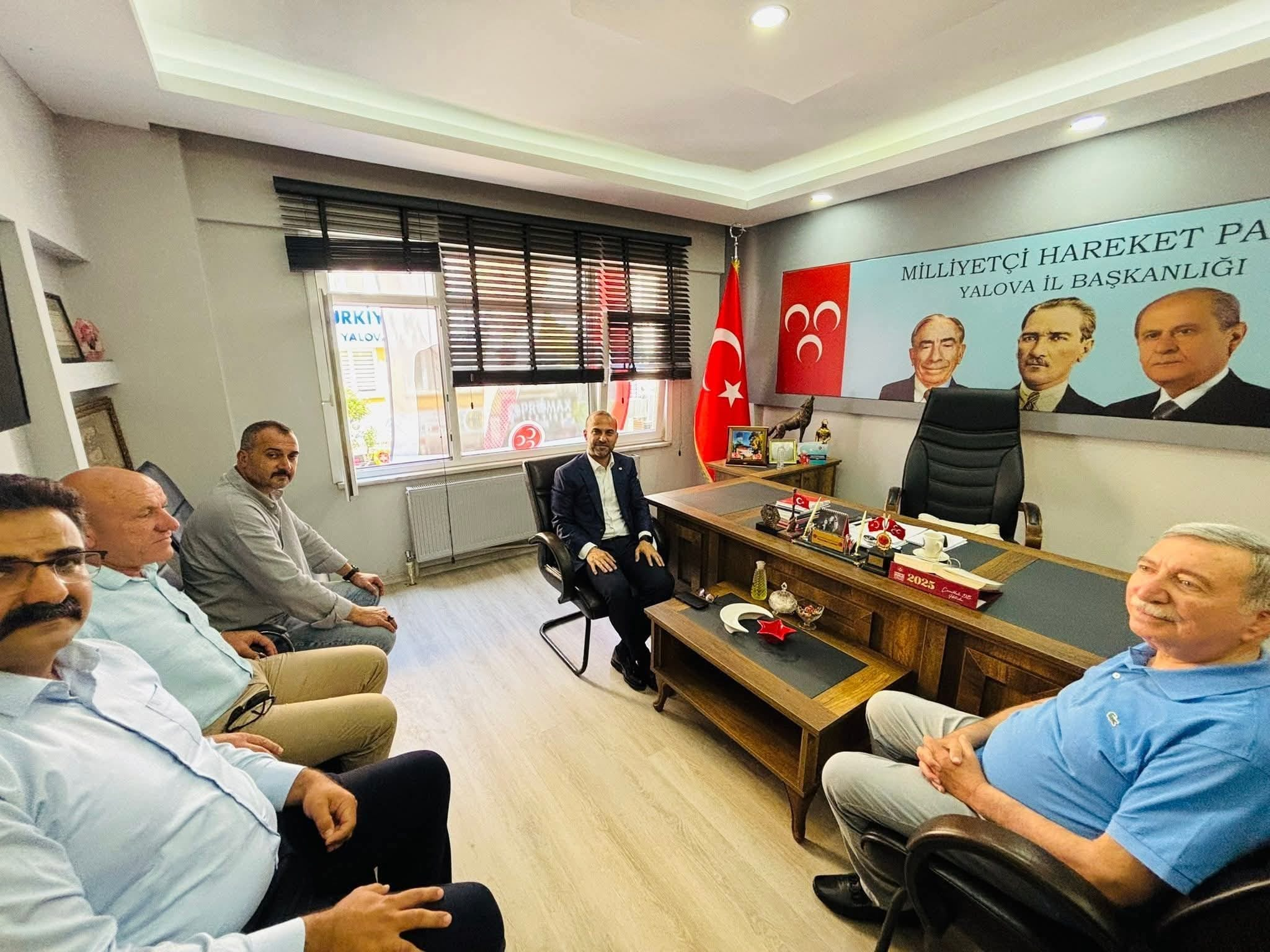 AK Parti Yalova İl Başkanı Umut Güçlü'den MHP'ye Ziyaret