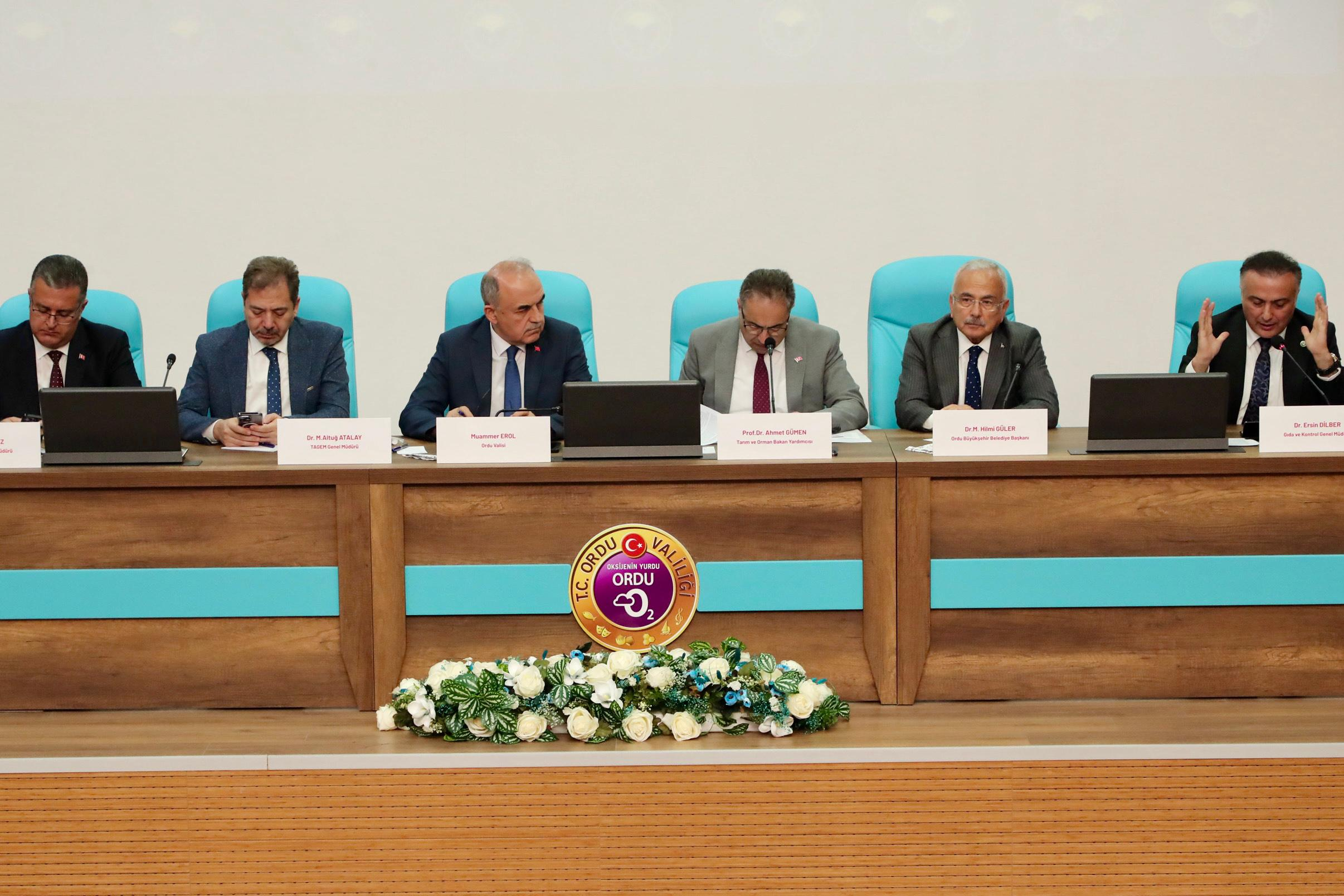 TARIM VE ORMAN BAKAN YARDIMCISI GÜMEN ORDU’DA SEKTÖR PAYDAŞLARIYLA BULUŞTU