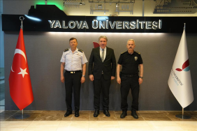 Yalova İl Jandarma Komutanı ve İl Emniyet Müdüründen Rektör Bahçekapılı’ya Ziyaret