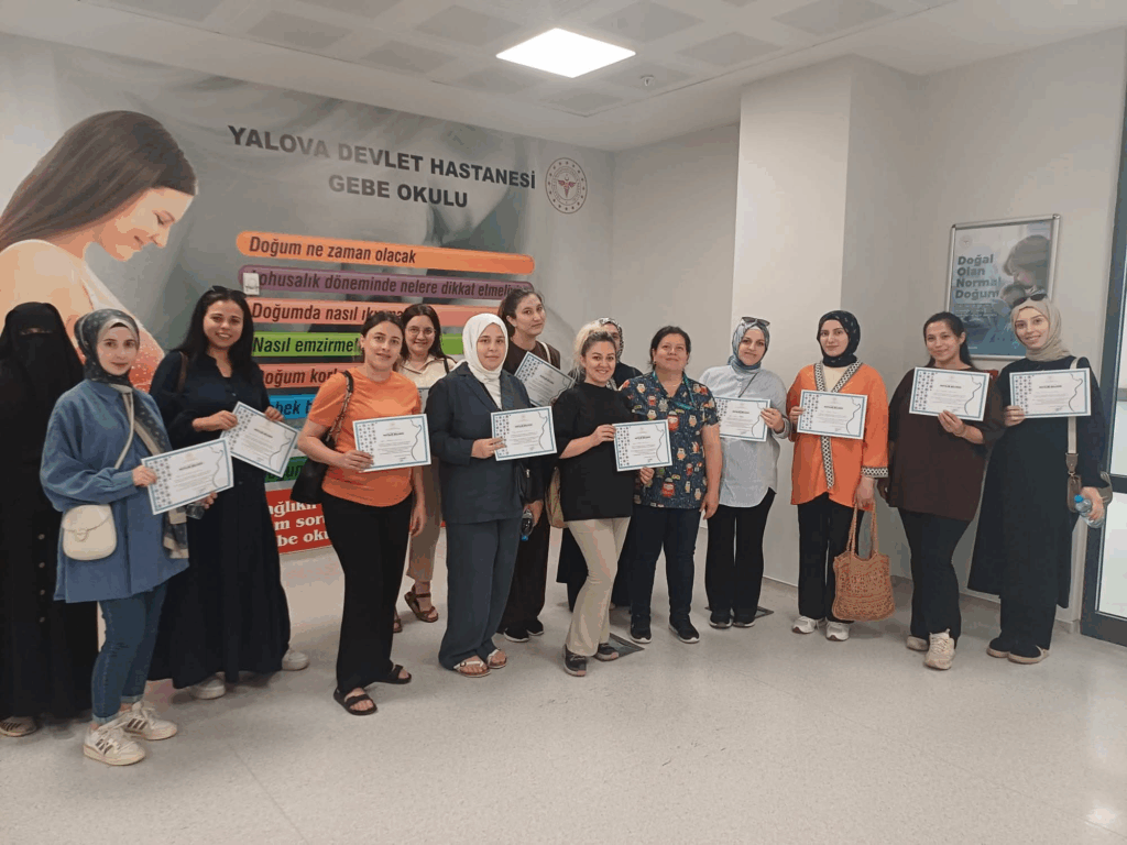 Yalova'da Gebelere Yönelik 3. Tur Eğitim Programı Tamamlandı