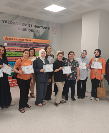 Yalova'da Gebelere Yönelik 3. Tur Eğitim Programı Tamamlandı