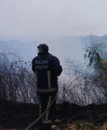 Yalova’da Arazi Yangını Korkuttu: Ekiplerin Hızlı Müdahalesi Felaketi Önledi