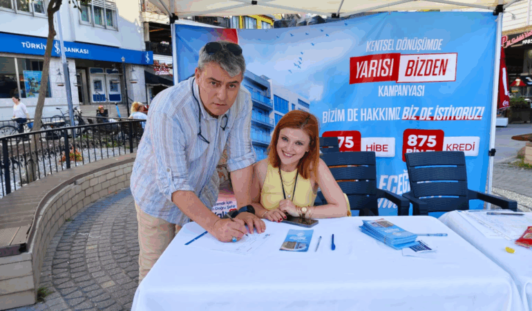 Yalova’da “Yarısı Bizden” Kampanyasına Yoğun İlgi: Vatandaşlar İmza Stantlarına Akın Ediyor