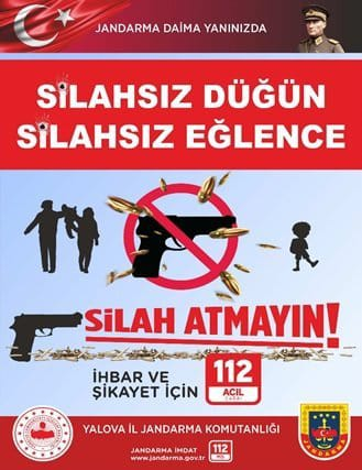 YALOVA’DA JANDARMADAN ÖNEMLİ UYARI: “MUTLULUĞA KURŞUN SIKMA” PROJESİ HAYATA GEÇİRİLDİ