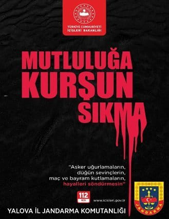 YALOVA’DA JANDARMADAN ÖNEMLİ UYARI: “MUTLULUĞA KURŞUN SIKMA” PROJESİ HAYATA GEÇİRİLDİ