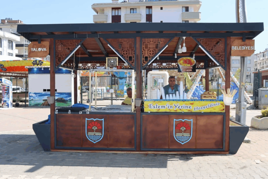 Yalova’da Seyyar Satıcılara Modern Tezgâh Dönemi Başladı