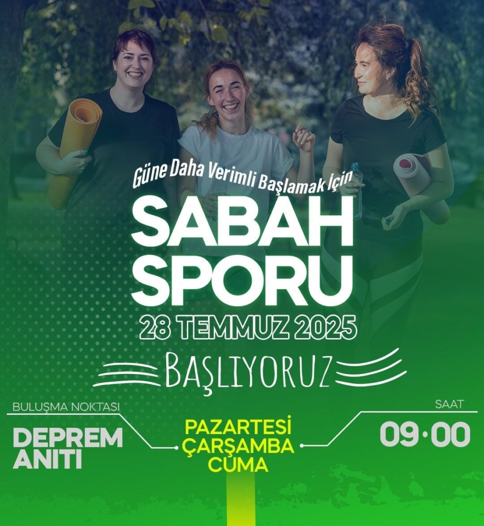 YALOVA’DA GÜNE SPORLA BAŞLIYORUZ
