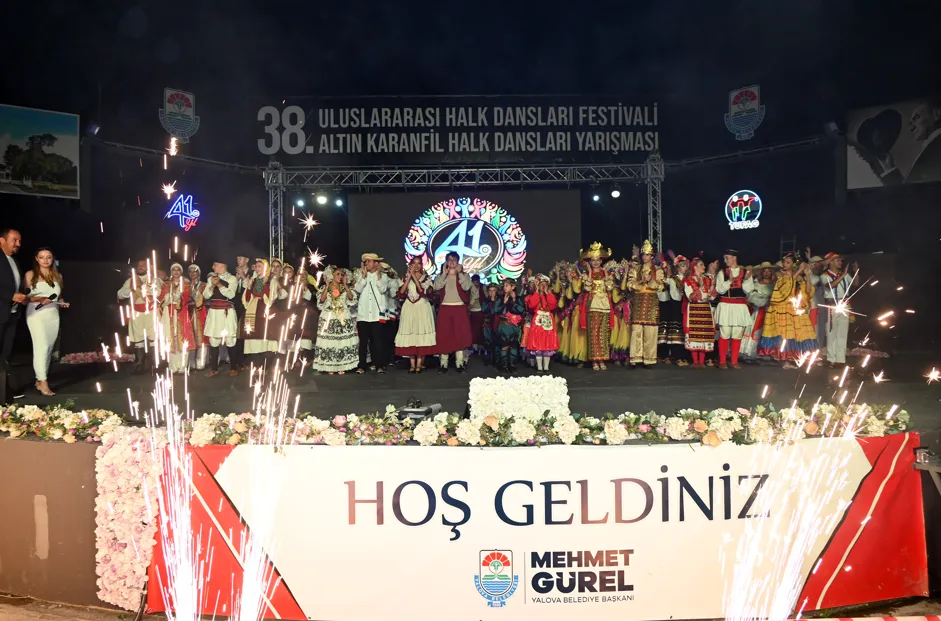 Yalova’da Kültür Şöleni: 38. TUFAG Uluslararası Halk Dansları Festivali Coşkuyla Sona Erdi