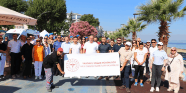 Yalova’nın Çiftlikköy İlçesinde Sağlıklı Hayat Yürüyüşü Düzenlendi
