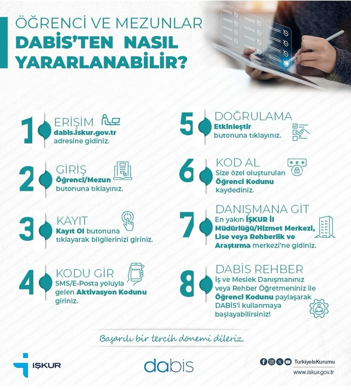 LİSE TERCİHİ ÖNCESİNDE İŞKUR’DAN KARİYER DANIŞMANLIĞI