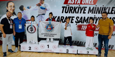 ÇİFTLİKKÖY BELEDİYESPOR’UN MİNİK SPORCUSU TÜRKİYE ŞAMPİYONU OLDU