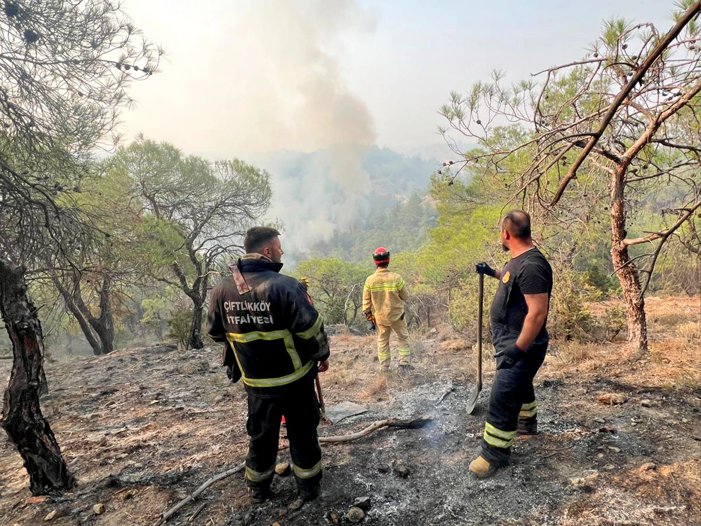 ÇİFTLİKKÖY’DEN, SAKARYA-BİLECİK’TEKİ YANGINA İTFAİYE DESTEĞİ