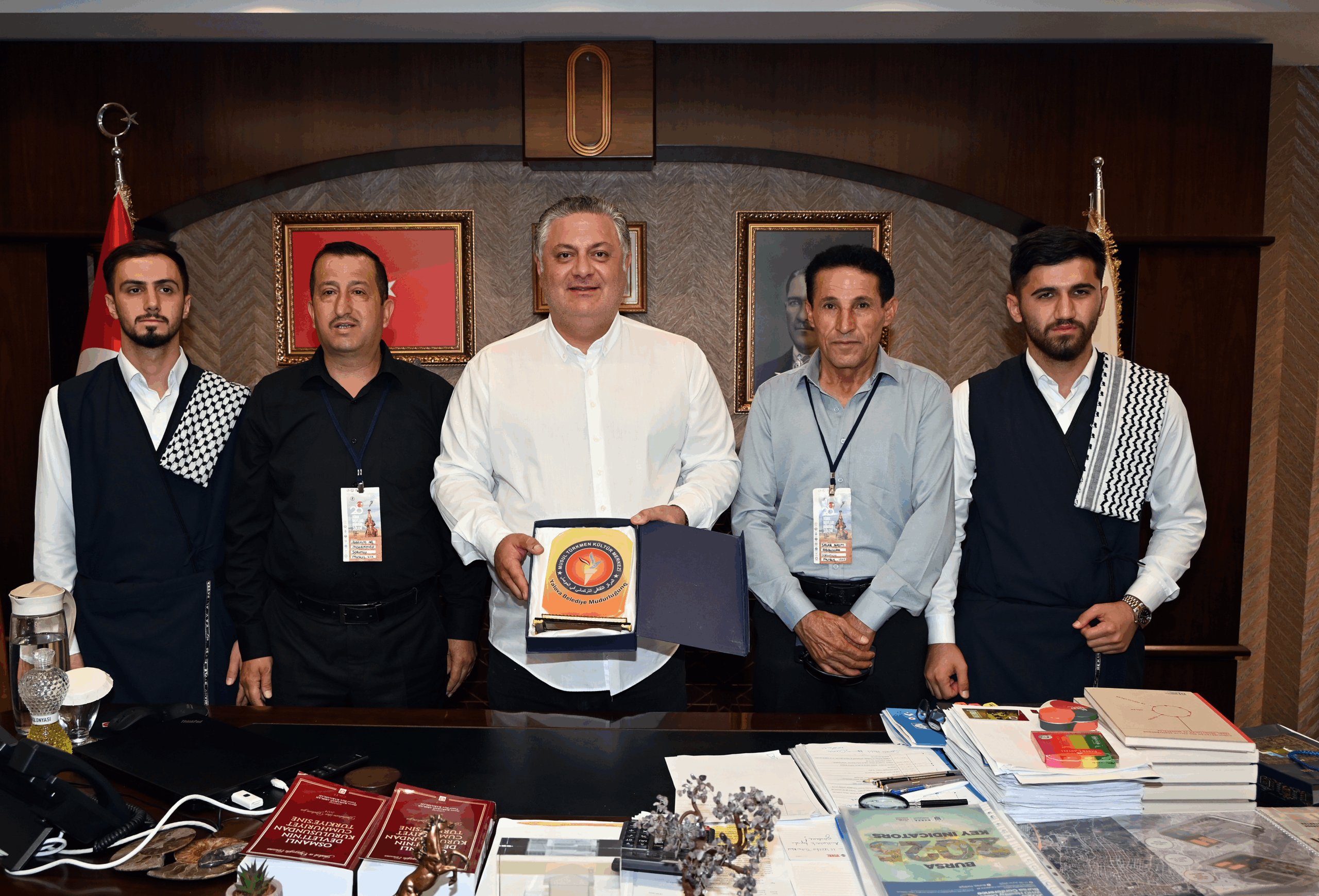YAFEM'İN TÜRK DÜNYASI TEMSİLCİLERİ YALOVA BELEDİYESİ'NDE AĞIRLANDI