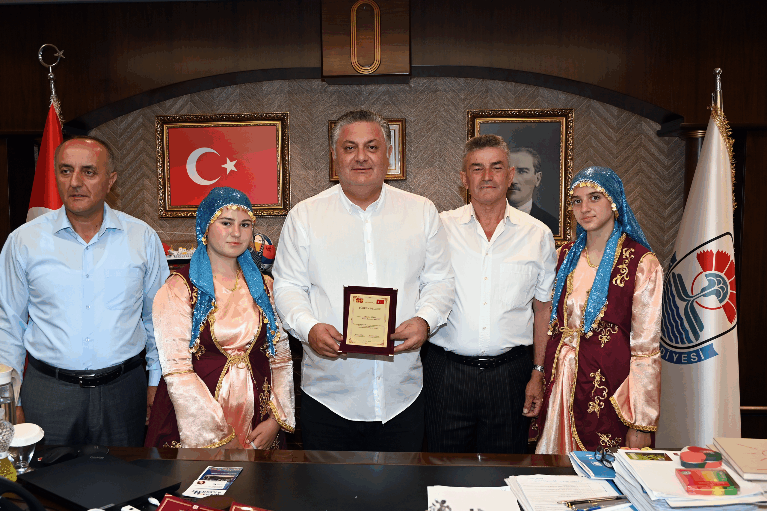 YAFEM'İN TÜRK DÜNYASI TEMSİLCİLERİ YALOVA BELEDİYESİ'NDE AĞIRLANDI