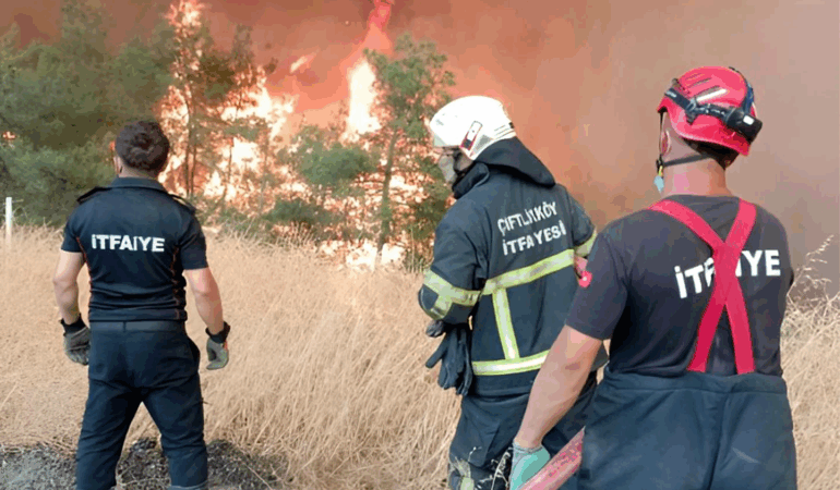 ÇİFTLİKKÖY İTFAİYESİ’NDE YOĞUN MESAİ
