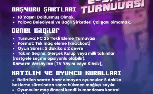 YALOVA BELEDİYESİ GENÇLERE E-SPOR TURNUVASI DÜZENLİYOR