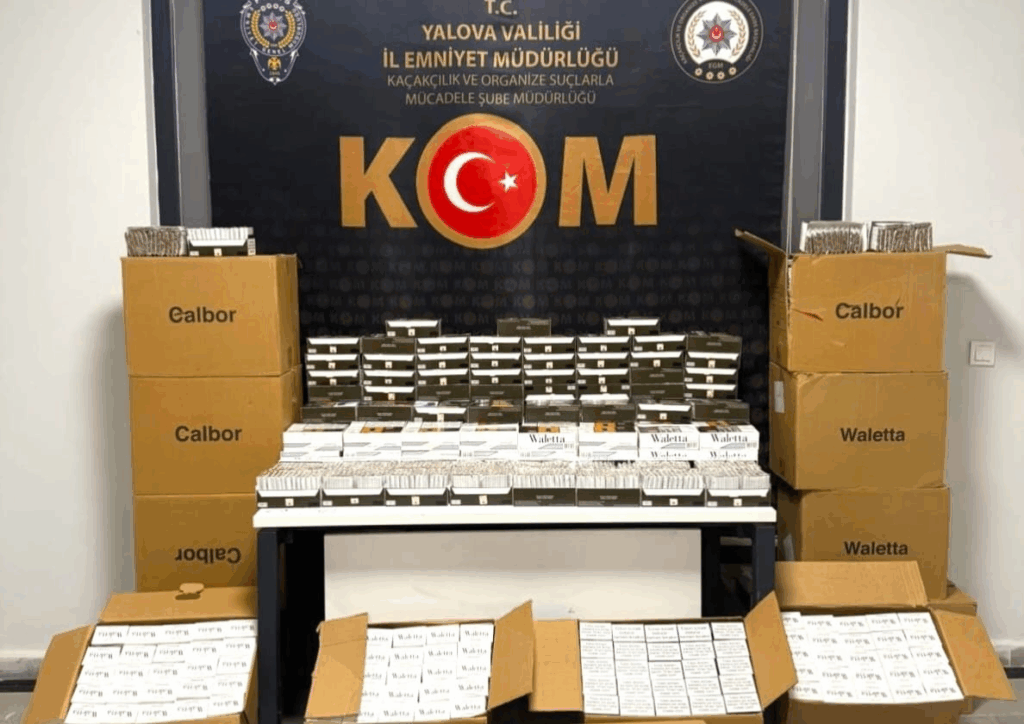 Yalova’da 150 Bin Adet Doldurulmuş Makaron Ele Geçirildi
