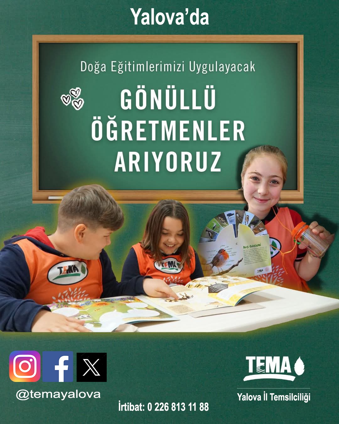 TEMA Yalova’dan Öğretmenlere Eğitim Programı Daveti