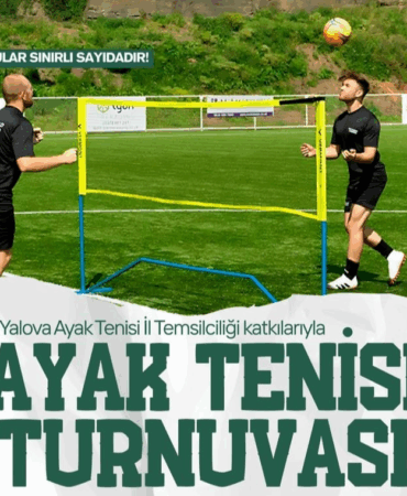 ÇİFTLİKKÖY AYAK TENİSİ TURNUVASI İÇİN KAYITLAR BAŞLADI
