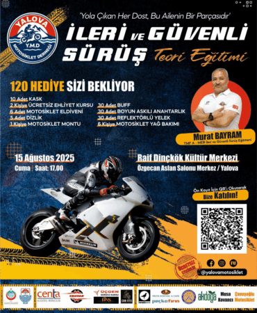 YALOVA'DA MOTOSİKLET TUTKUNLARI GÜVENLİ SÜRÜŞ İÇİN BULUŞUYOR