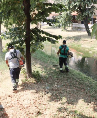 DERE ÇEVRELERİNDE YABANİ OT TEMİZLİĞİ DEVAM EDİYOR