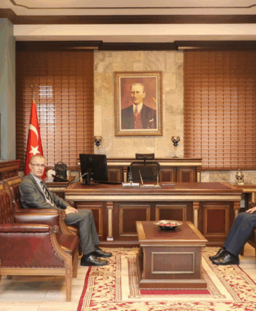 Ordu Valisi Erol’dan Altınordu Kaymakamı Ertaş’a iade-i ziyaret