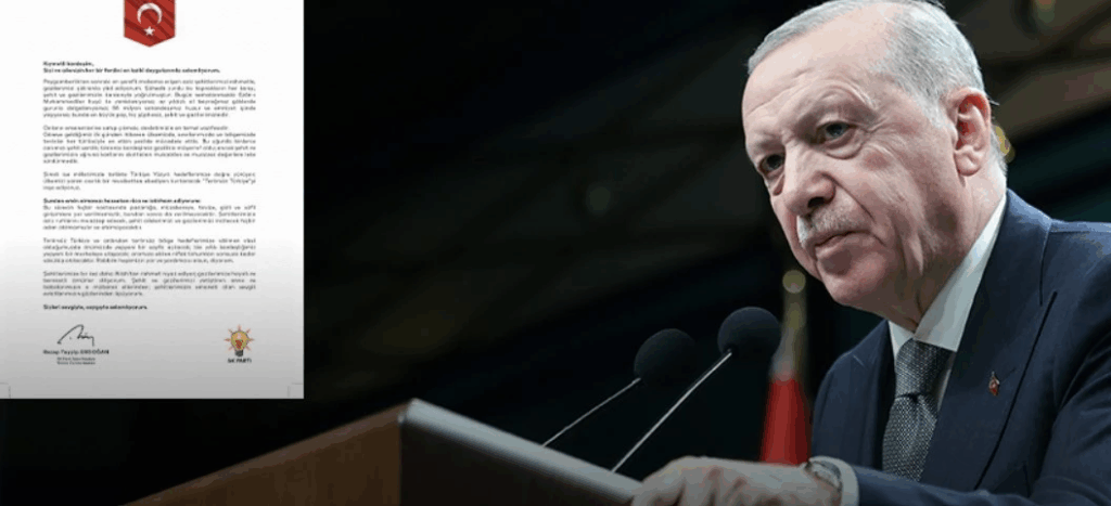 Cumhurbaşkanı Erdoğan’dan şehit ve gazi ailelerine anlamlı mektup: “Hiçbir tavize, gizli girişime yer verilmemiştir”
