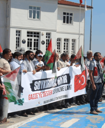 Yalova’dan Ankara’daki “Gazze” yürüyüşüne destek konvoyu