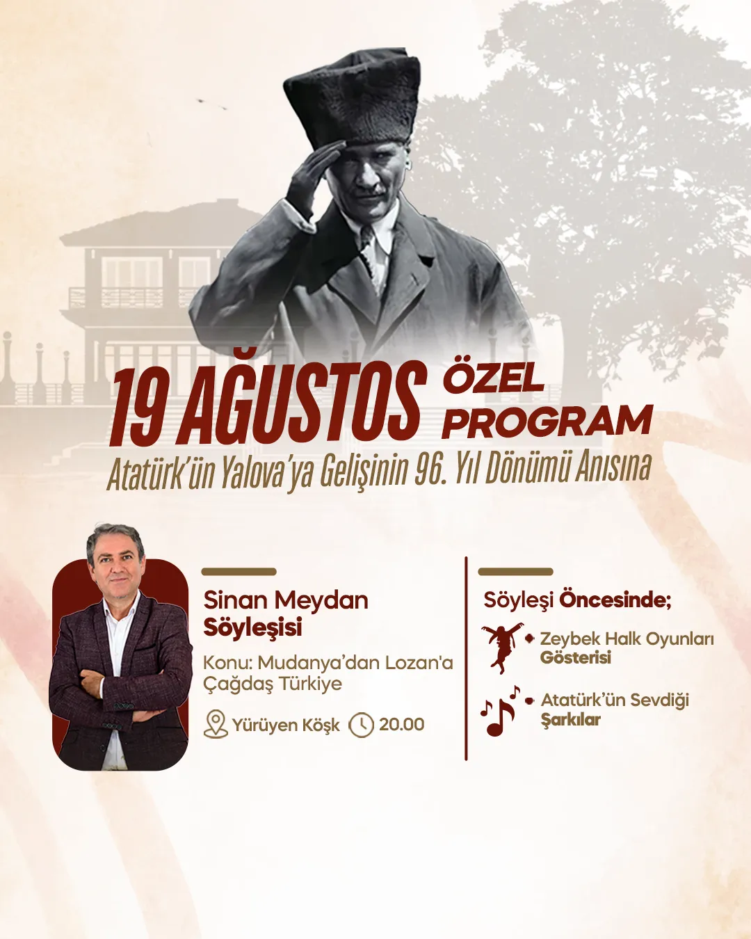ATA'NIN YALOVA'YA GELİŞİNE ÖZEL PROGRAM