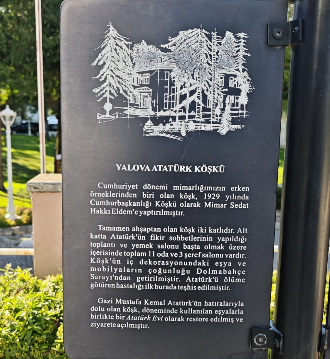 Yalova Valiliği’nden Atatürk Köşkü Açıklaması