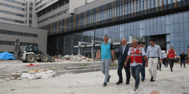 Vali Erol, Ordu Şehir Hastanesi İnşaatında İncelemelerde Bulundu
