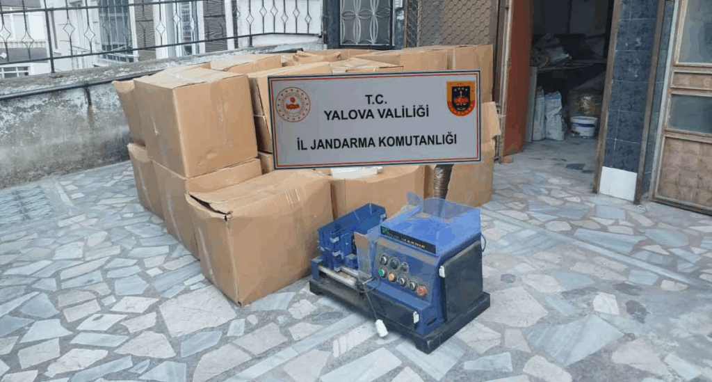 Yalova Jandarmasından Kaçak Tütün Operasyonu: 575 Kilo Ele Geçirildi