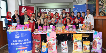 ÖĞRENCİLERDEN SOKAK CANLARINA ANLAMLI DESTEK